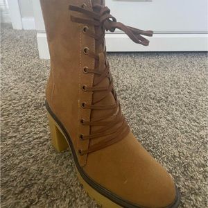 Tan boots